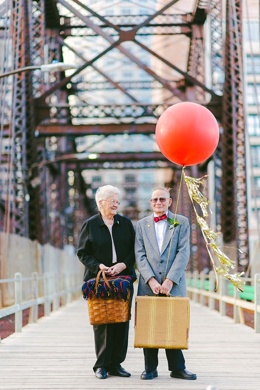 "Up" Inspired 61st Anniversary Wedding Photos