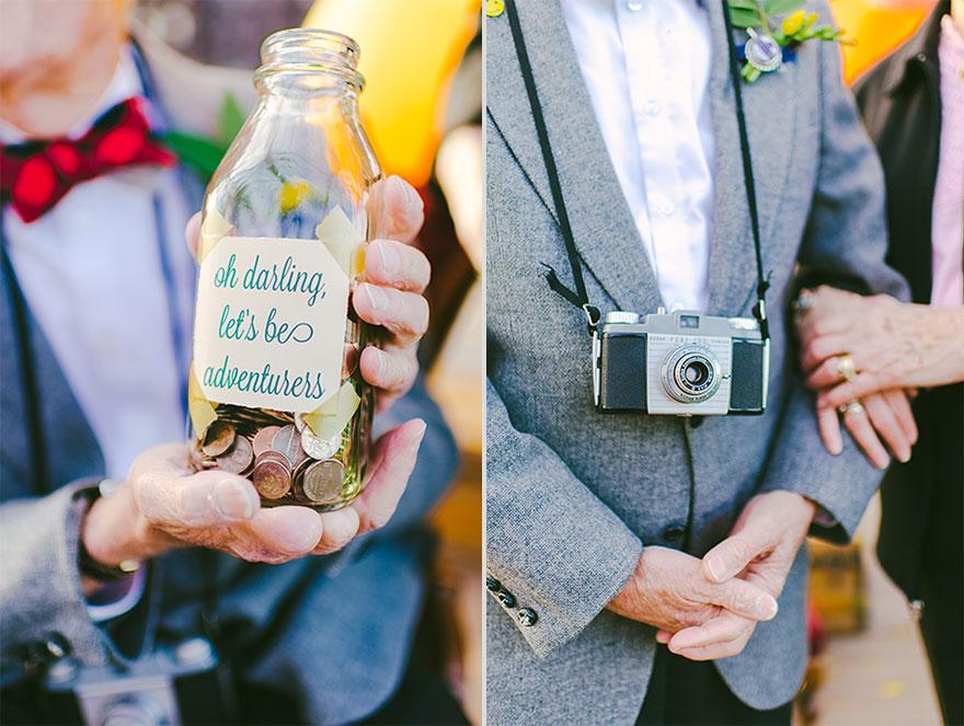 "Up" Inspired 61st Anniversary Wedding Photos