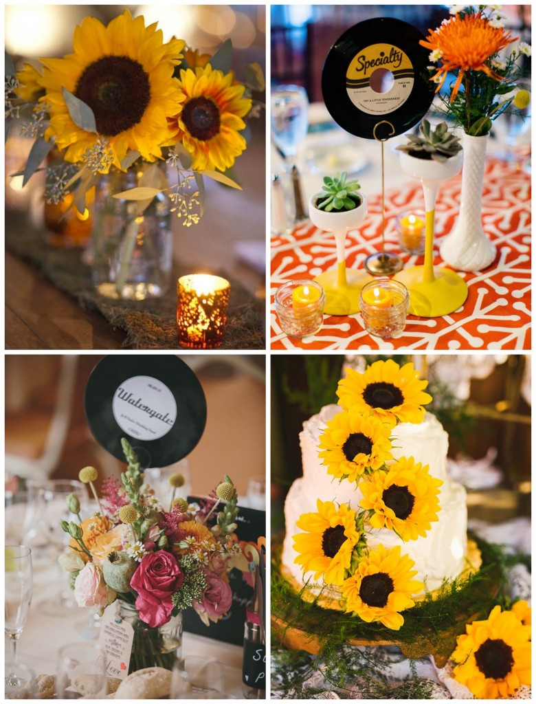 70s Inspired Centre Pieces 
