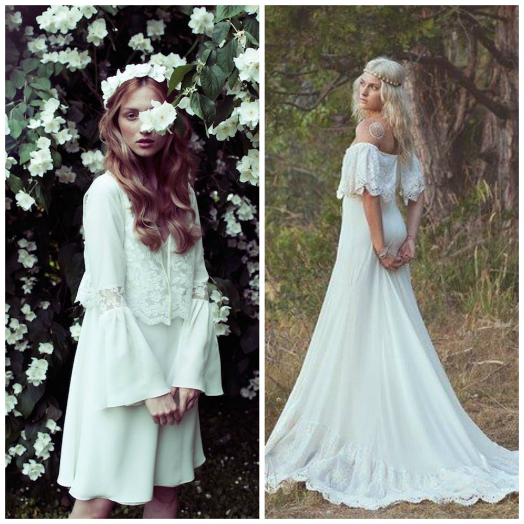 70s Inspired Wedding Dress