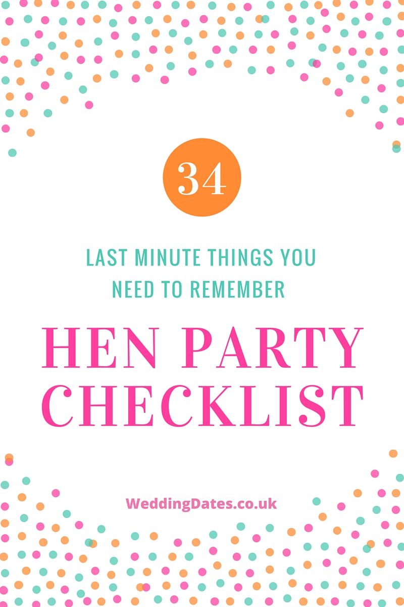 Hen Party Checklist