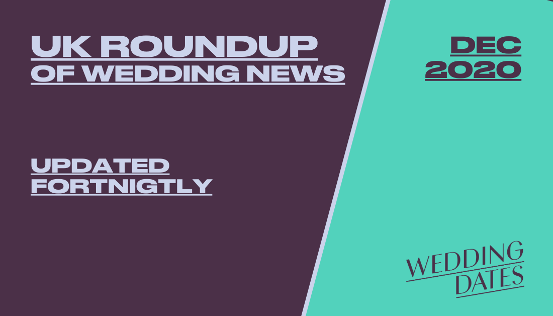 December 2020 Roundup of Wedding News from the UK