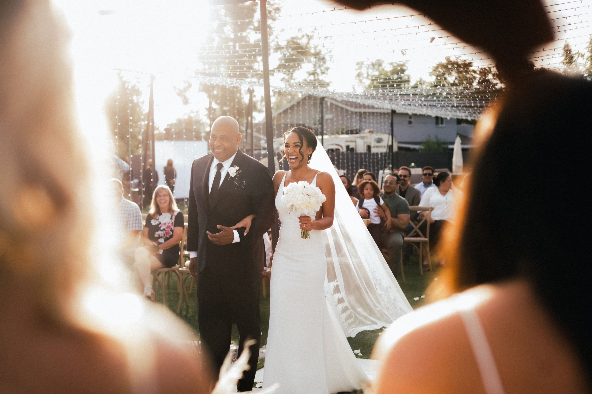 Intimate weddings - father and bride